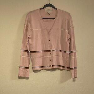 Vintage Norton Pink  Button Downn Cardigan Sweater